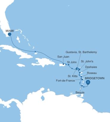 Miami, FL to Bridgetown