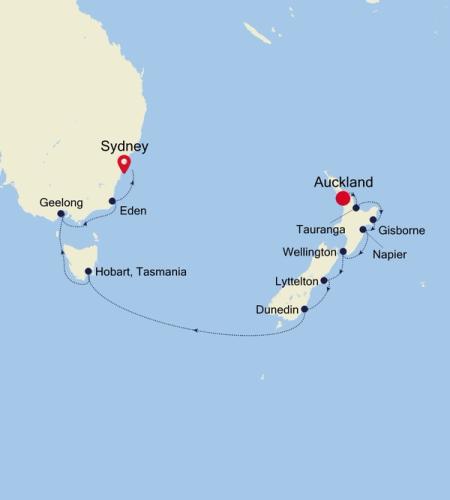 Auckland to Sydney