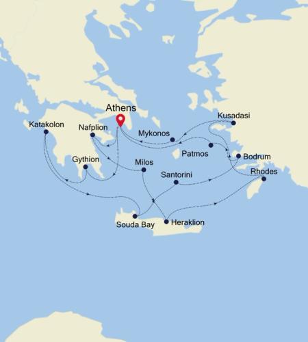 Athens (Piraeus) nach Athens (Piraeus)