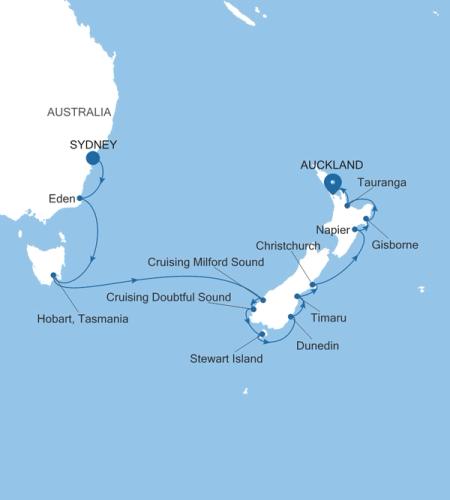 Sydney to Auckland