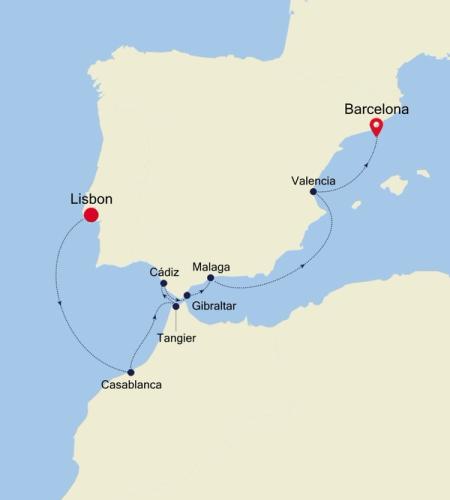 Lisbon to Barcelona