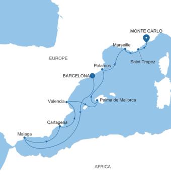 Barcelona to Monte Carlo