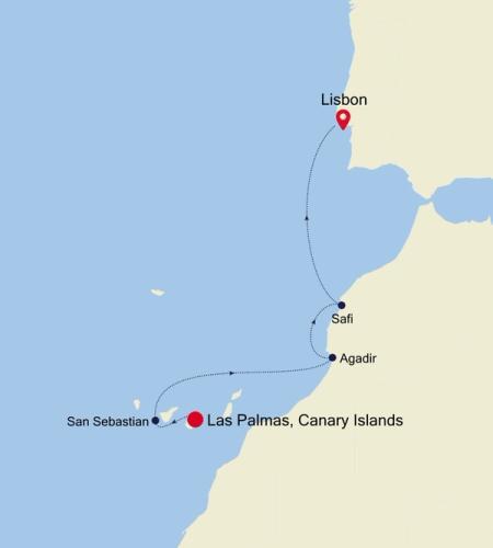 Las Palmas, Canary Islands to Lisbon