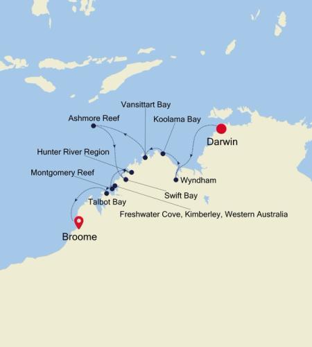 Darwin nach Broome (Kimberley)