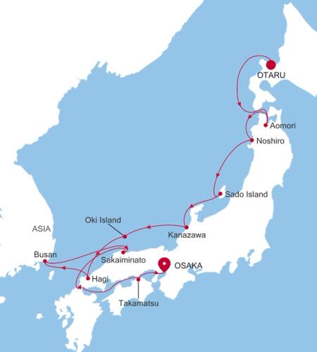 Otaru (Hokkaido) to Osaka