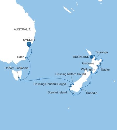 Auckland to Sydney