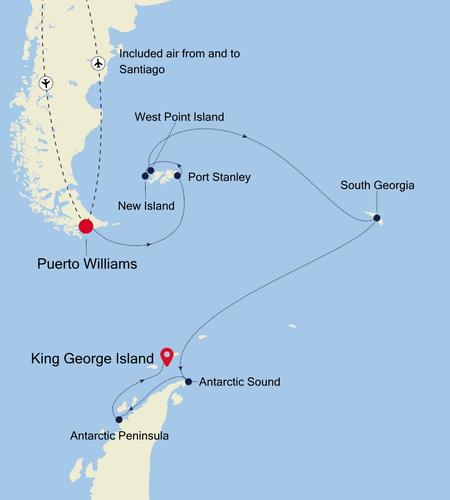 Puerto Williams to King George Island
