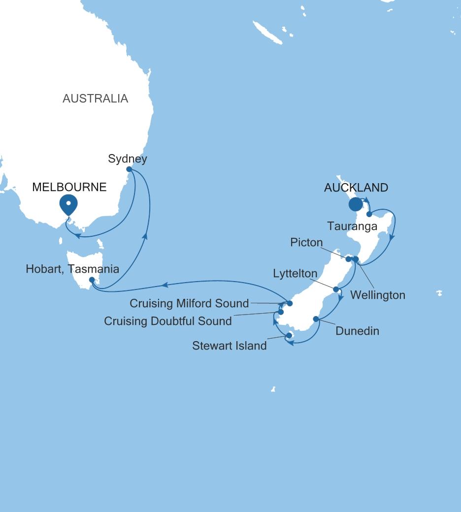 AUCKLAND TO MELBOURNE