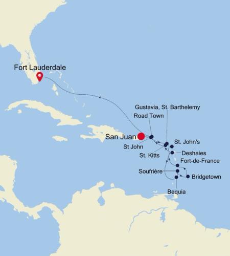 San Juan to Fort Lauderdale, Florida