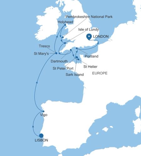 Lisbon à London (Tower Bridge)