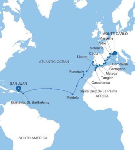 Monte Carlo nach San Juan