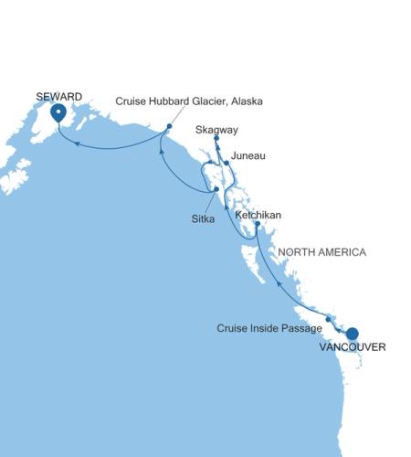Vancouver à Seward (Anchorage, Alaska)