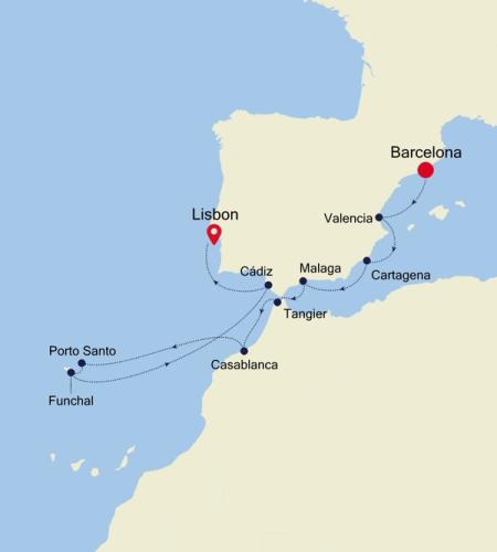 Barcelona to Lisbon