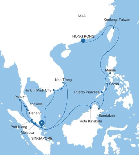 Hong Kong to Singapore
