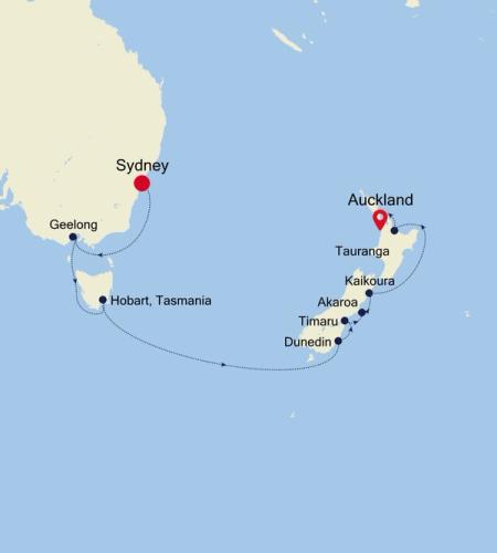 Sydney to Auckland