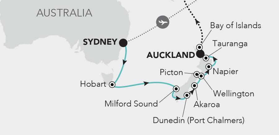 Sydney to Auckland
