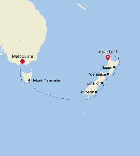 Melbourne to Auckland