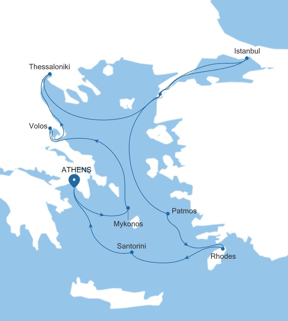 ATHENS (PIRAEUS) TO ATHENS (PIRAEUS)