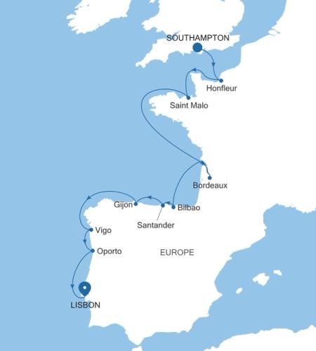Southampton to Lisbon