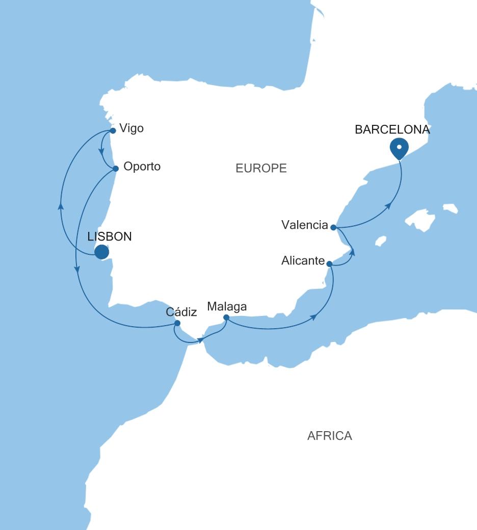 LISBON TO BARCELONA