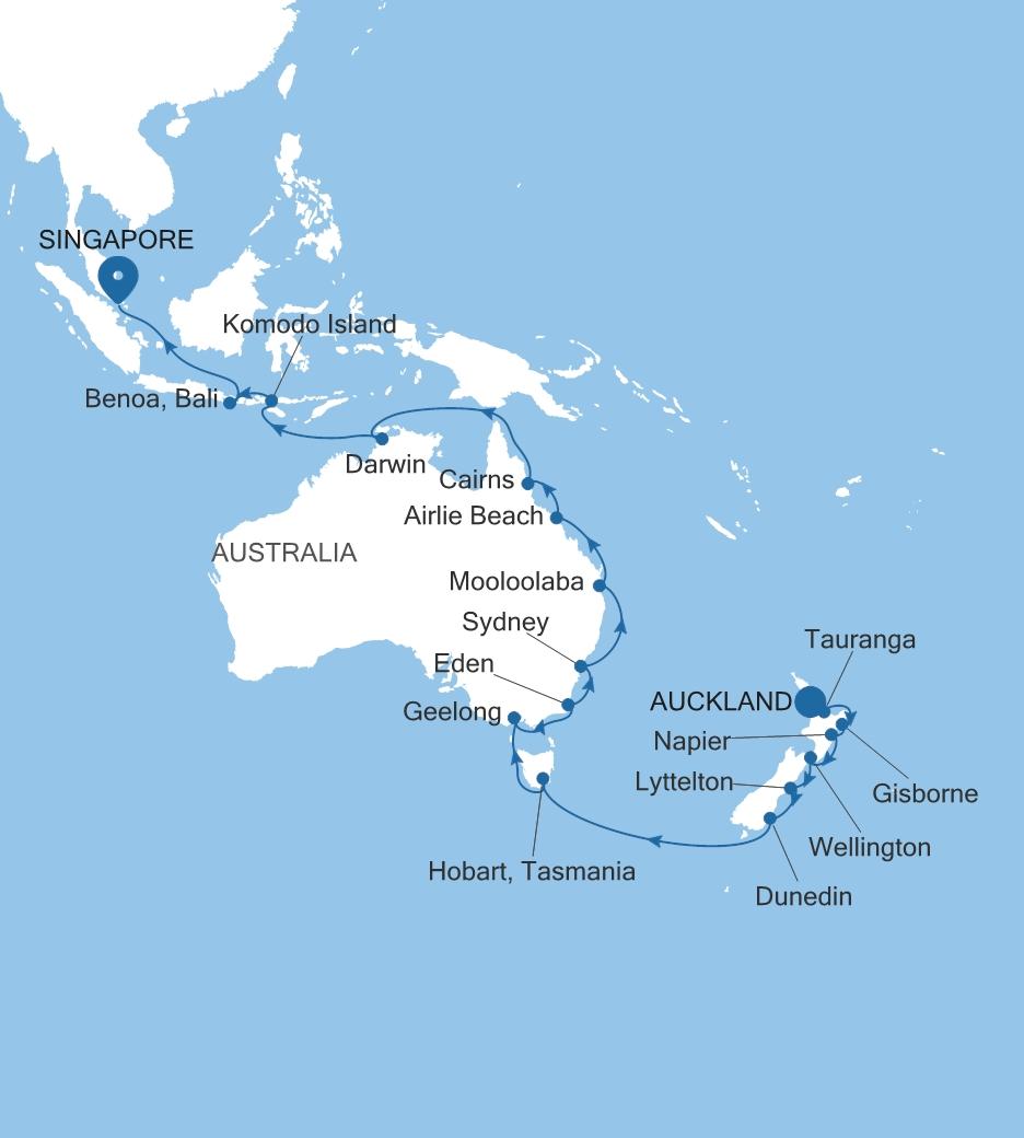AUCKLAND TO SINGAPORE