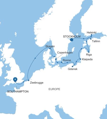 Stockholm to Southampton