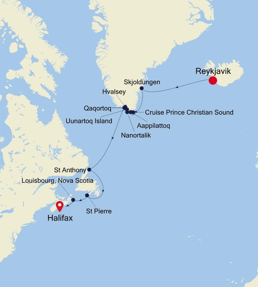 Cruise from Reykjavik to Halifax, Nova Scotia E4230908012 Silversea