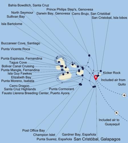 San Cristóbal, Galapagos to San Cristóbal, Galapagos