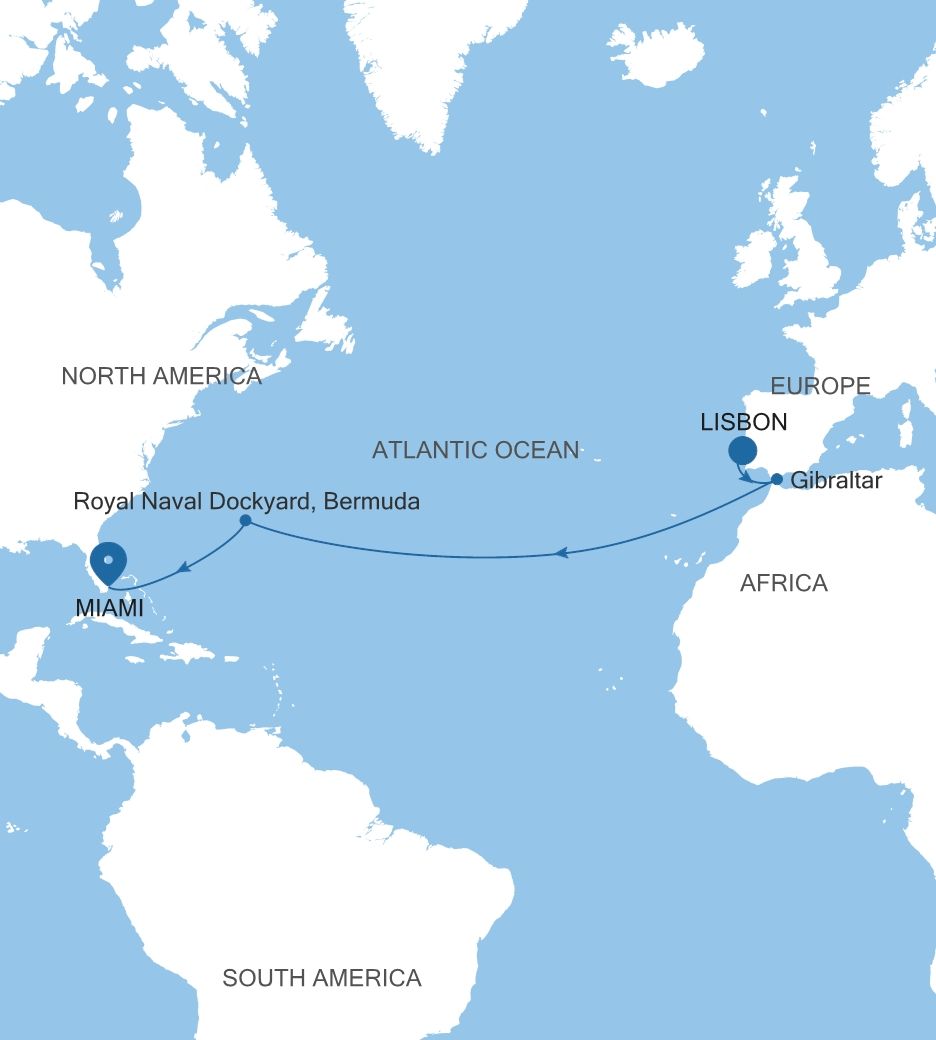 Transatlantic Crossing Featuring Gibraltar & Bermuda — image 3