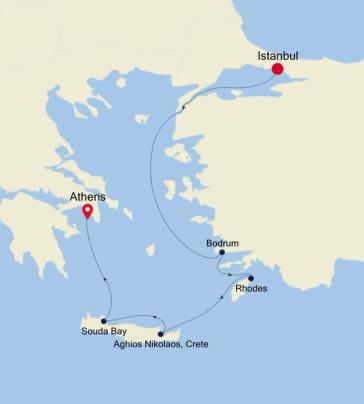 Cruise from Istanbul to Athens (Piraeus) - SL240404S07