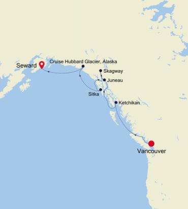 Vancouver to Seward (Anchorage, Alaska)