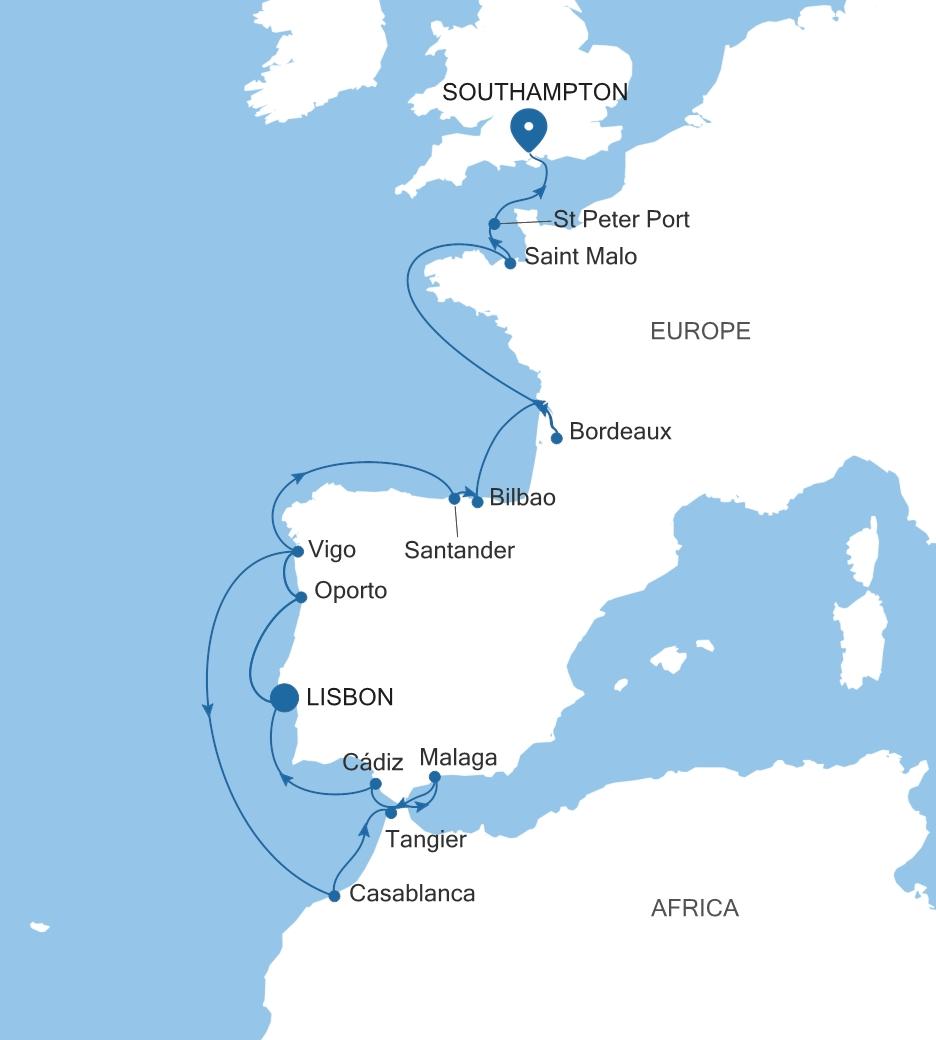 LISBON TO SOUTHAMPTON