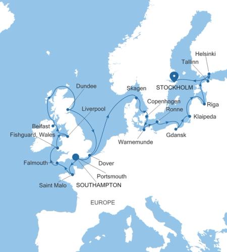 Southampton a Stockholm