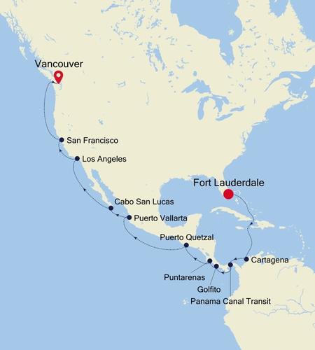 Fort Lauderdale, Florida to Vancouver