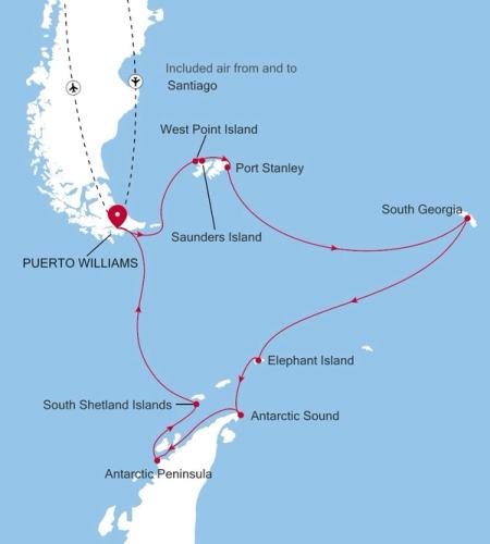 Puerto Williams to Puerto Williams