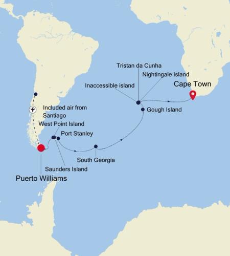 Puerto Williams to Cape Town