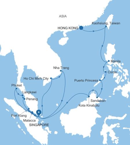 Hong Kong a Singapore