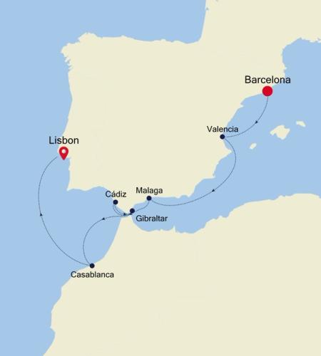 Barcelona to Lisbon