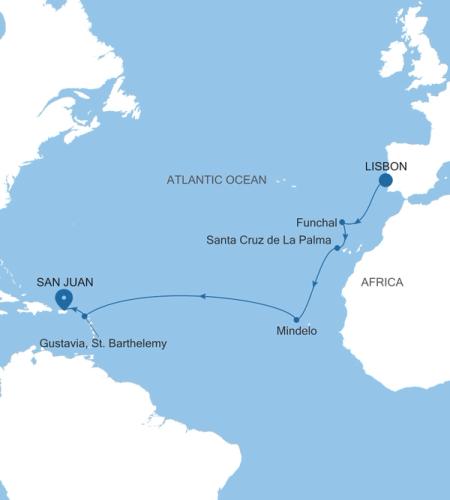 Lisbon to San Juan