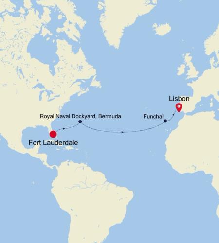 Fort Lauderdale, Florida to Lisbon