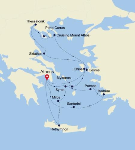 Athens (Piraeus) to Athens (Piraeus)