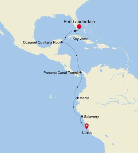 Fort Lauderdale, Florida to Lima (Callao)