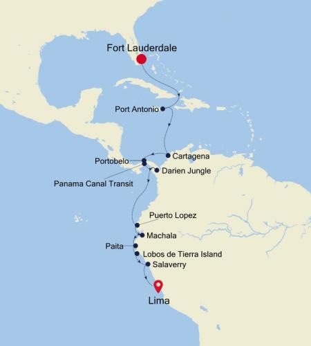 Fort Lauderdale, Florida nach Lima (Callao)