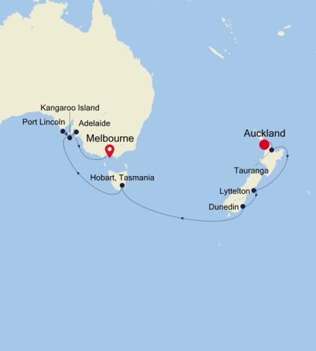 Auckland to Melbourne