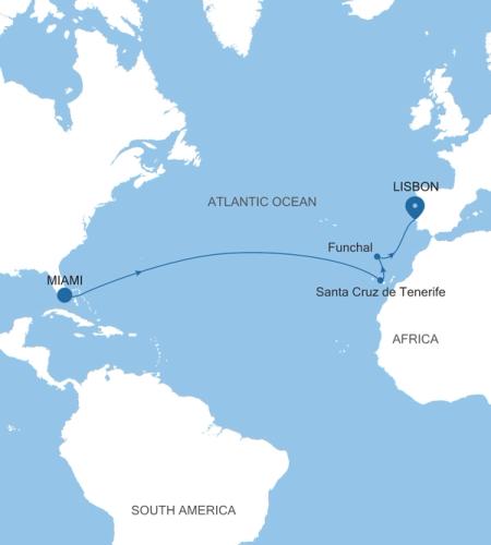 Miami, FL nach Lisbon