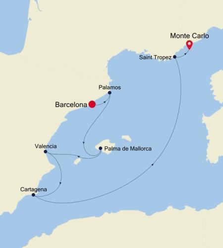 Barcelona to Monte Carlo