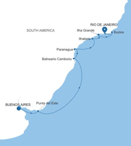 Buenos Aires à Rio de Janeiro