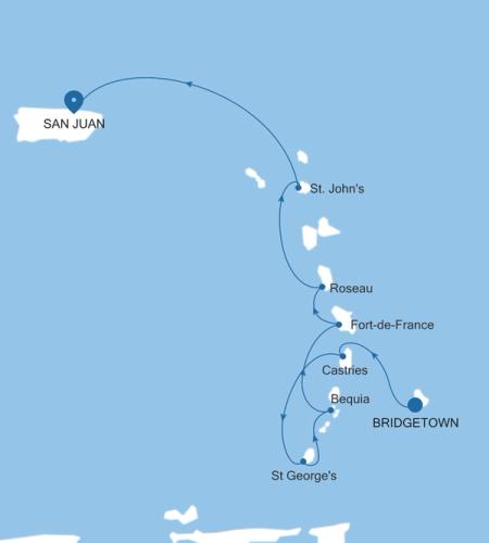 Bridgetown à San Juan
