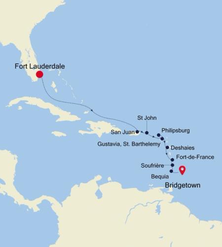 Fort Lauderdale, Florida to Bridgetown