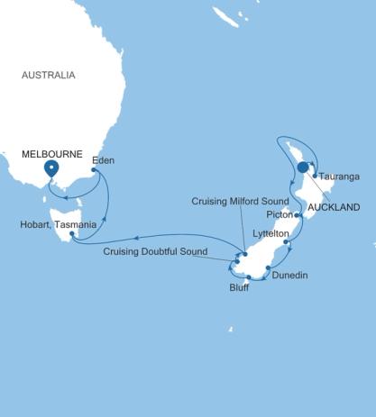 Auckland to Melbourne